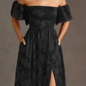 Azazia Atelier Victoria Black Maxi Dress